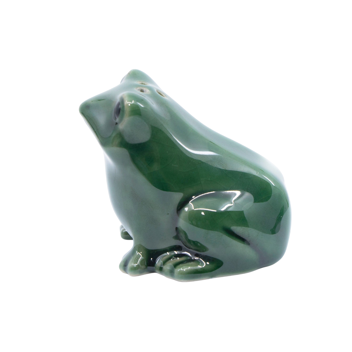 Reactive Glaze Frog Salt & Pepper Shakers - Punch Bowl Designs
