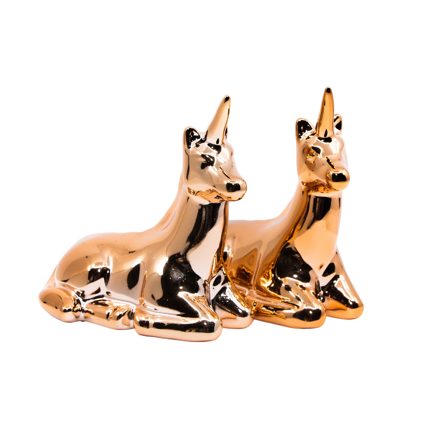 Copper Plated Unicorn Salt & Pepper Shakers - Punch Bowl Designs