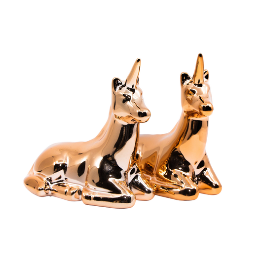 Copper Plated Unicorn Salt & Pepper Shakers - Punch Bowl Designs