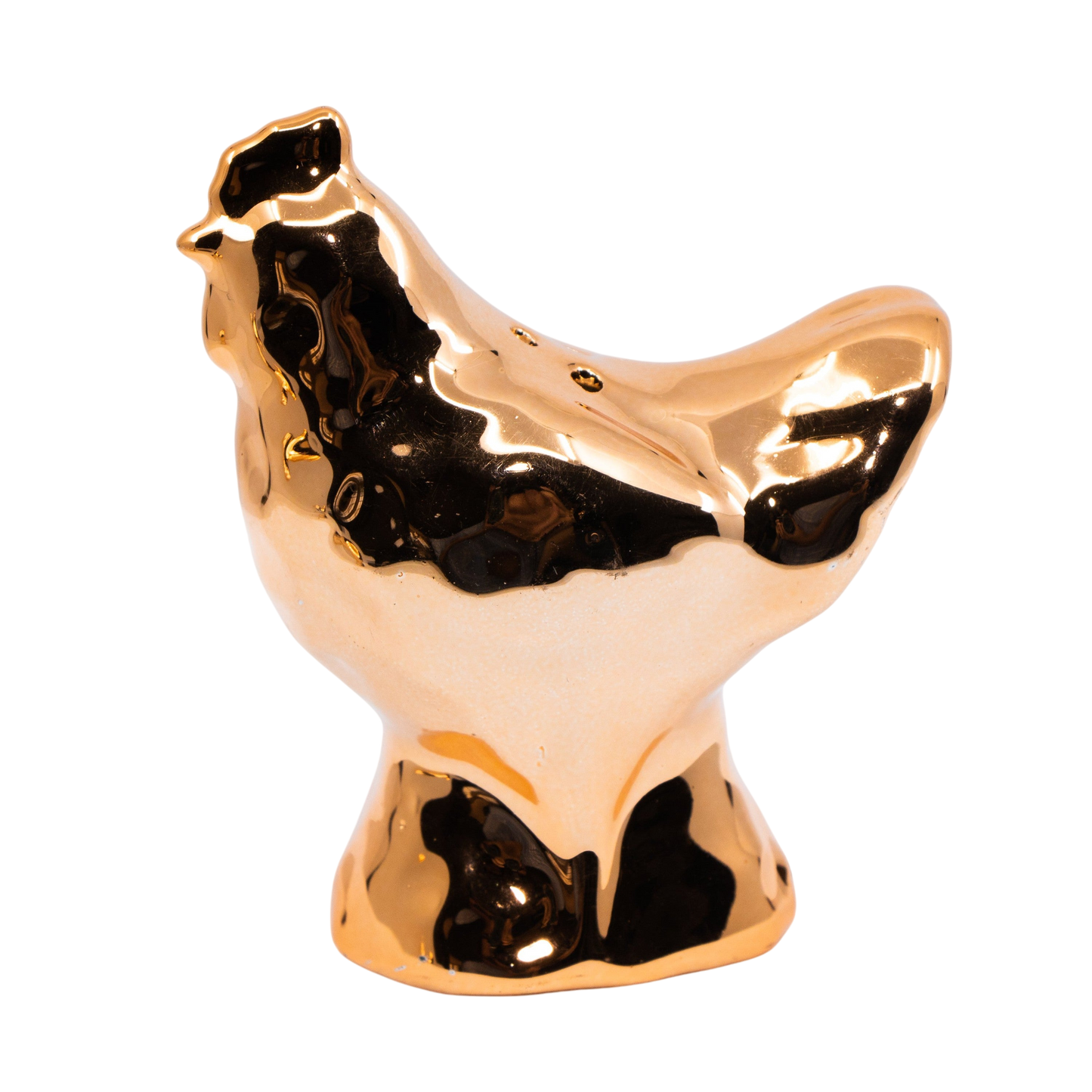 Copper Plated Rooster and Hen Salt & Pepper Shakers - Punch Bowl Designs