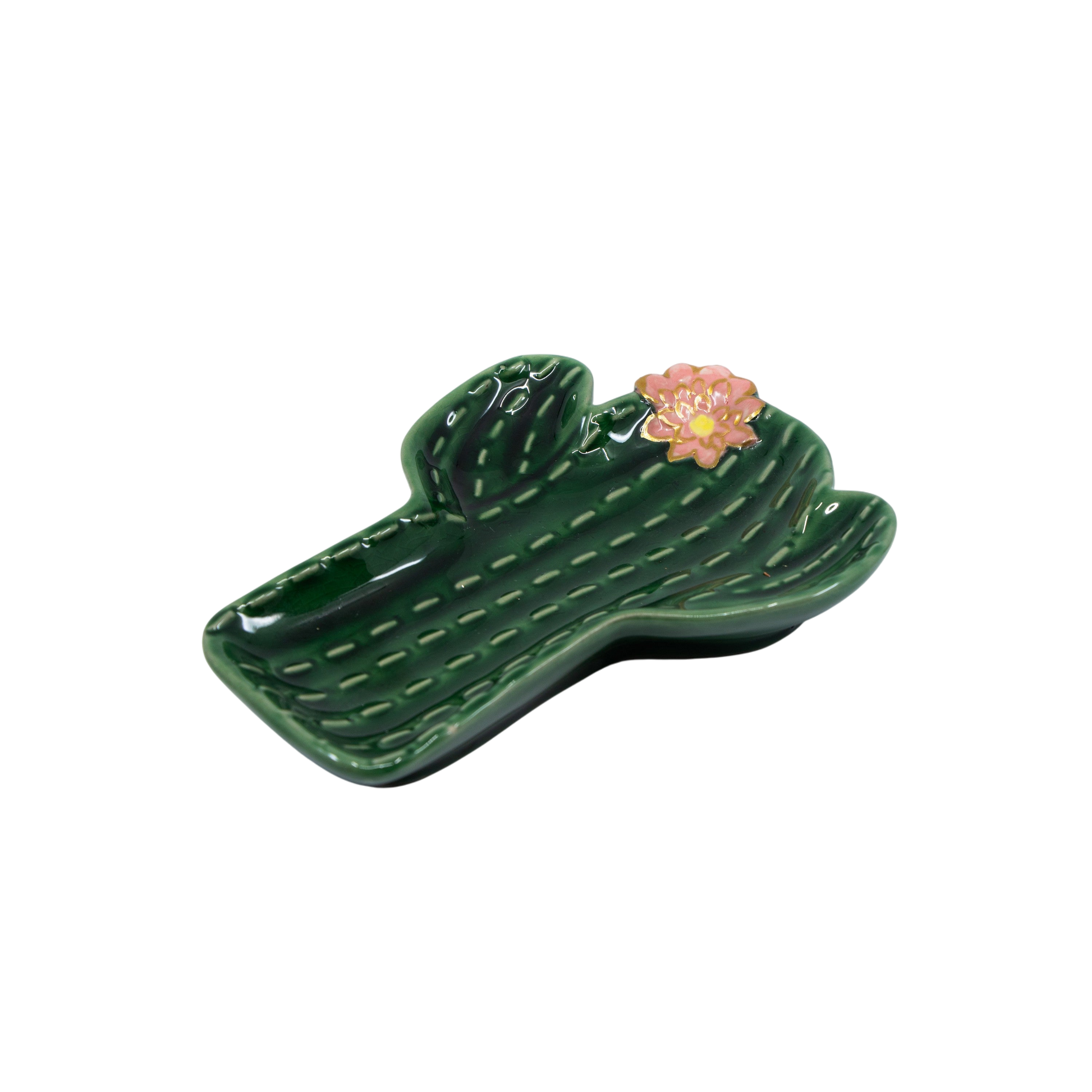 Reactive Glaze Cactus Spoon Rest - Punch Bowl Designs