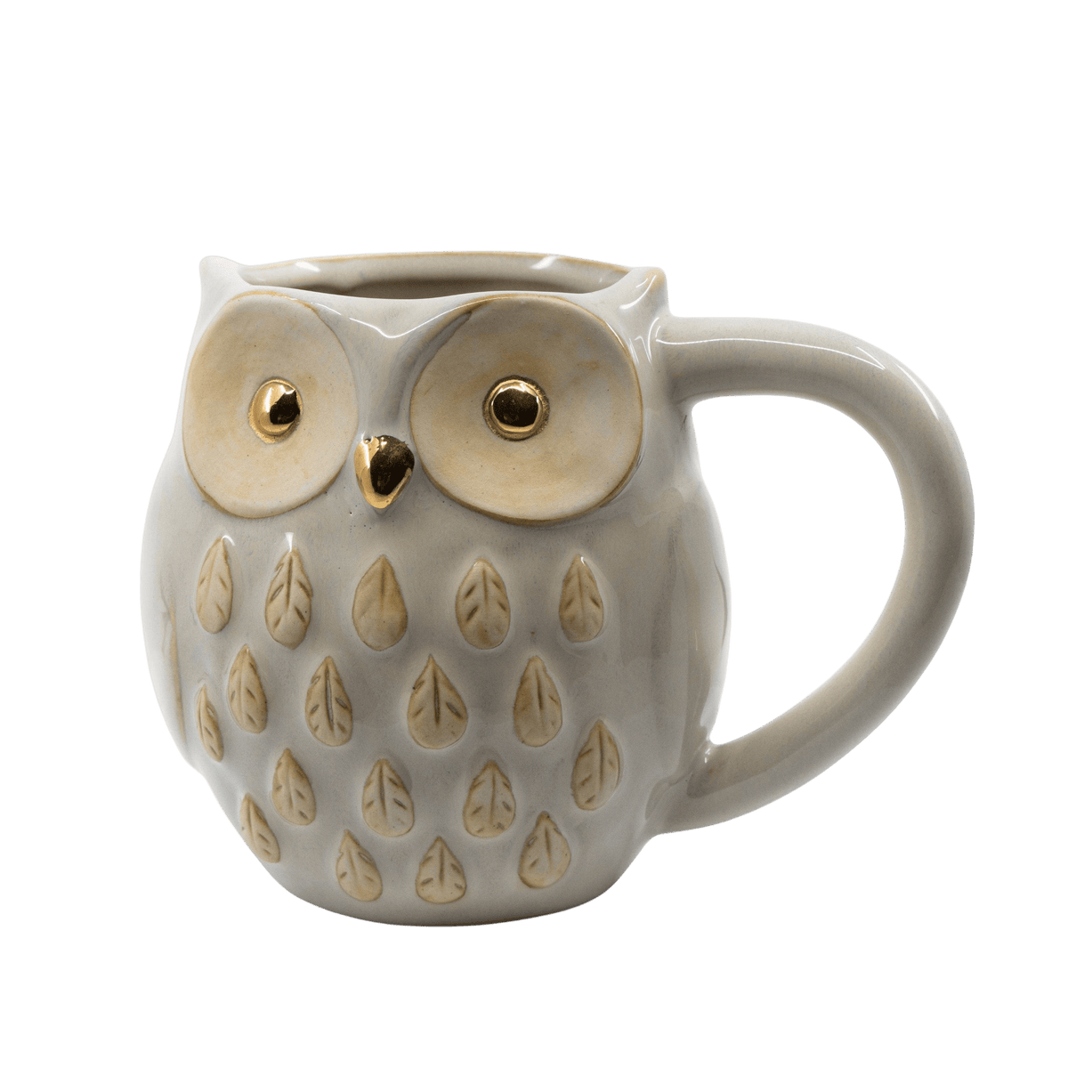 Reactive Glaze Owl Mug - Punch Bowl Designs