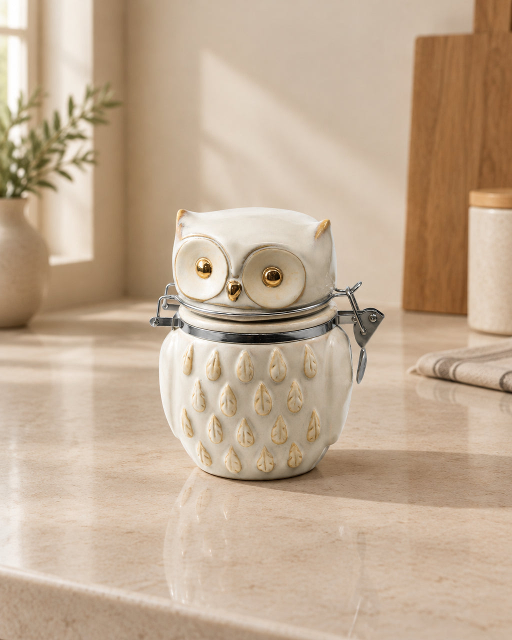 Owl Hinged Jar