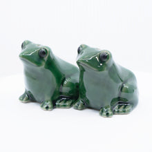 Reactive Glaze Frog Salt & Pepper Shakers