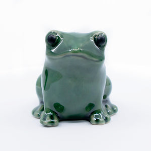 Reactive Glaze Frog Salt & Pepper Shakers