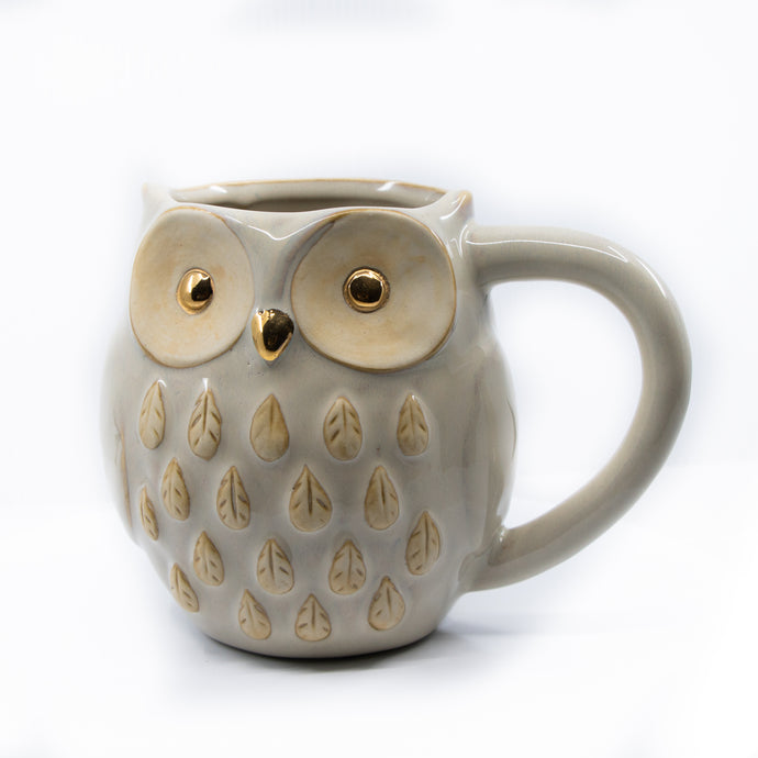 Reactive Glaze Owl Mug